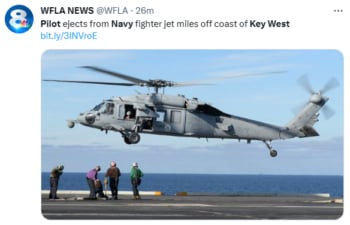 Navy pilot rescued