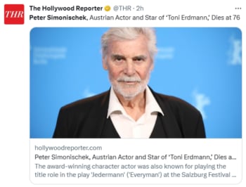 Muere actor Peter Simonischek