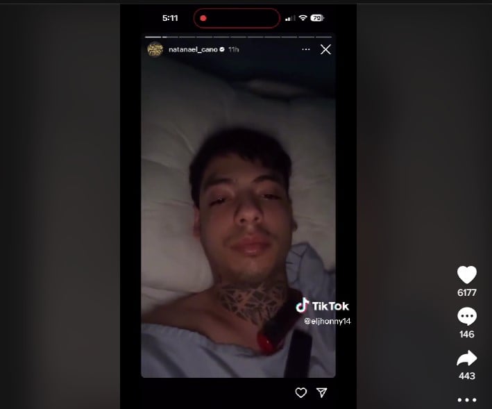 Natanael Cano rompe llanto