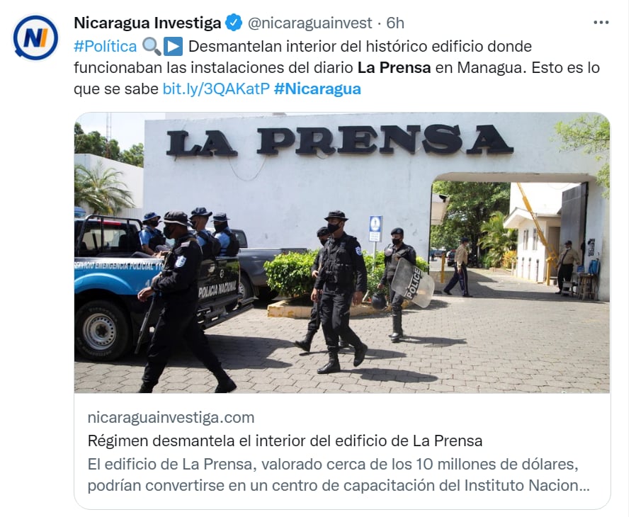 Prensa Nicaragua Daniel Ortega