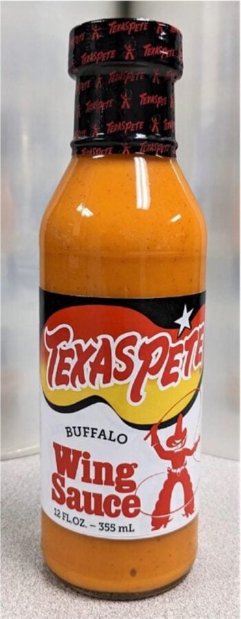 They issue a recall of buffalo sauce for wings due to risks of intoxication