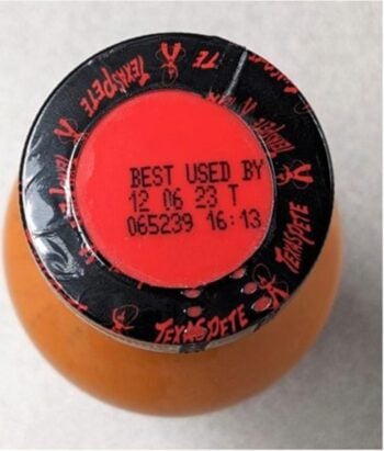 They issue a recall of buffalo sauce for wings due to poisoning, what bottle is it?