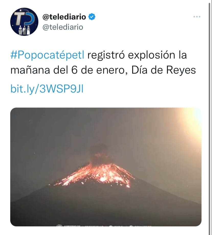 Así fue la explosión del Popocatépetl