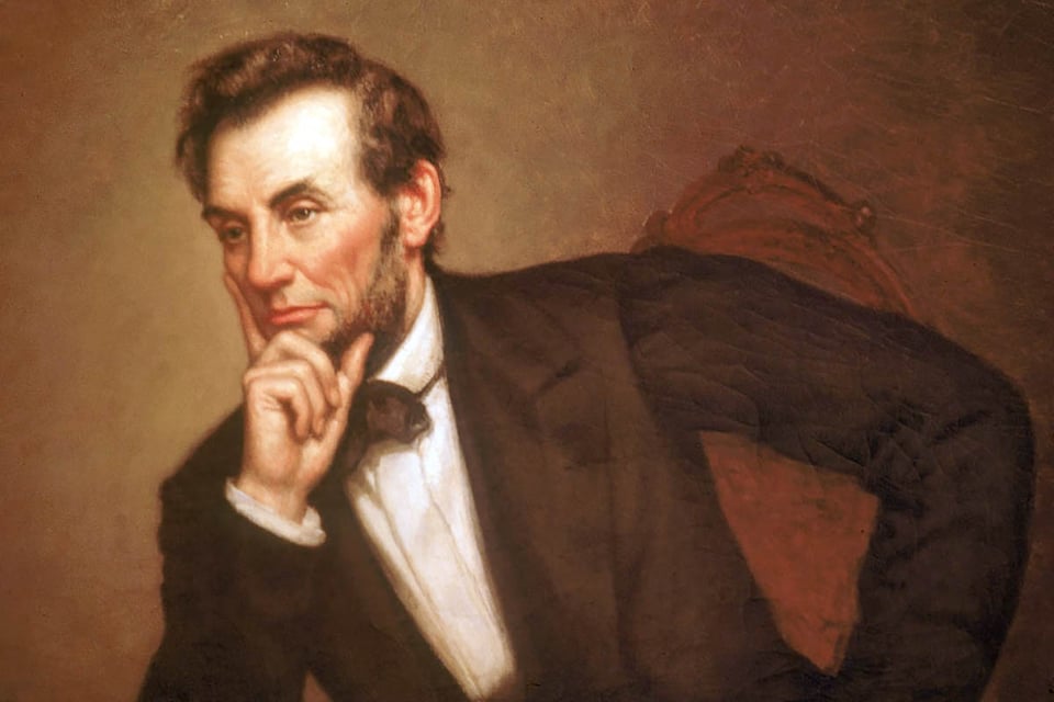 Retrato, presidente estadounidense, Abraham Lincoln, Washington, DC