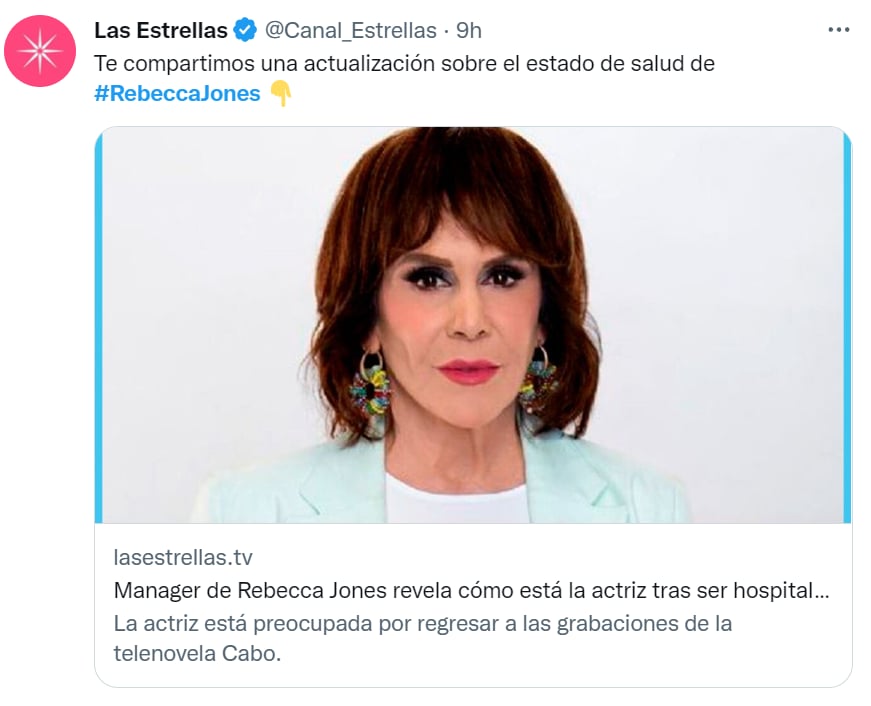 artista hospitalizada