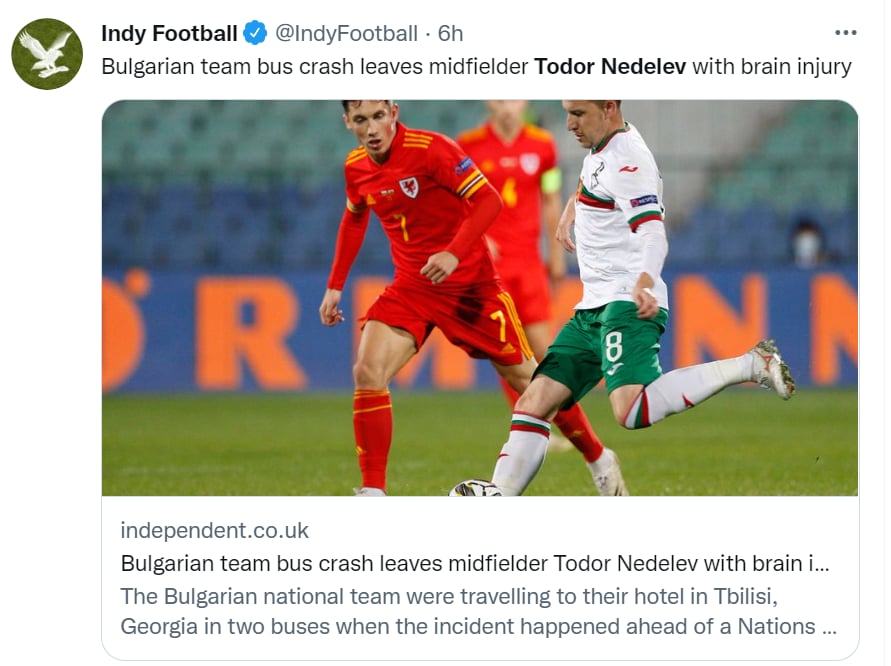 Accidente autobús selección Bulgaria