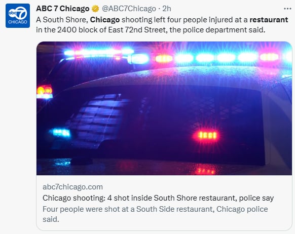 Tiroteo restaurante Chicago