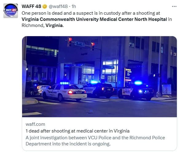 Tiroteo hospital Virginia