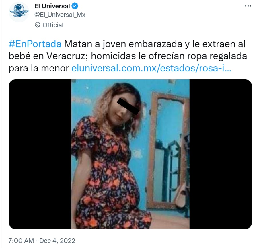 Matan embarazada extraer bebé