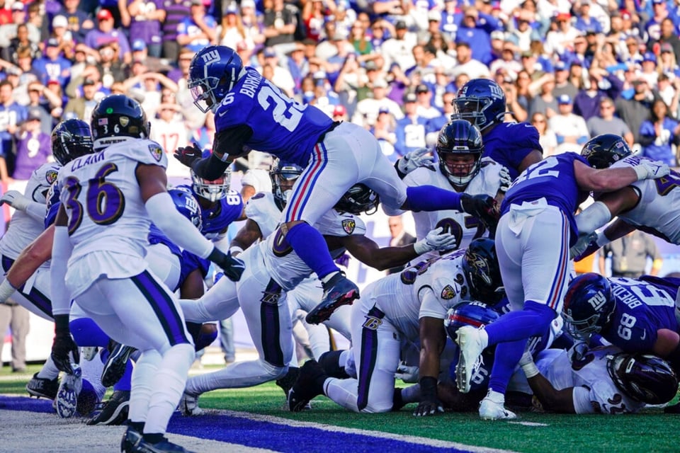 Ravens se enfrentan a los Giants y así terminó el partido