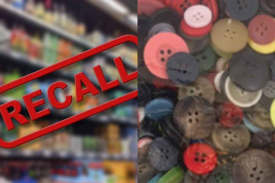 Retiran del mercado variedad de botones por contenido tóxico
