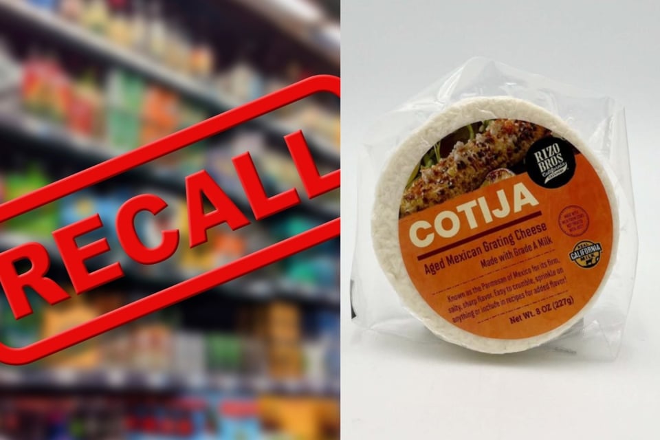 Retiran del mercado queso mexicano por posible contaminación con listeria