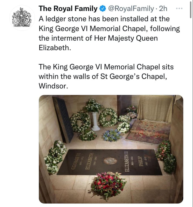 They notice strange detail in the tomb of Queen Elizabeth II