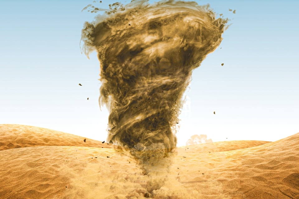 Whirlwind, Tornado, Mexico, Whirlwind surprises in Baja California, News