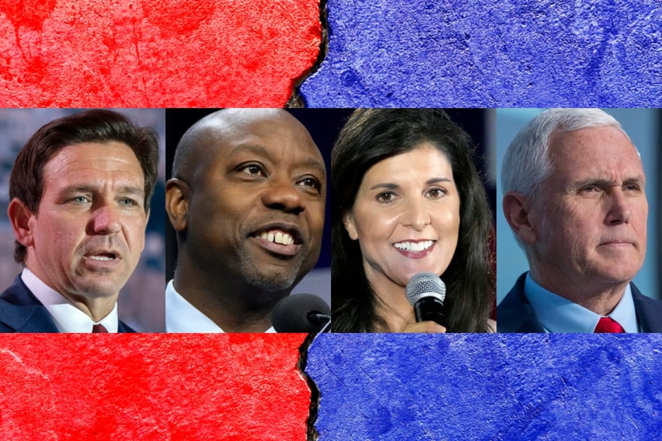 Ron DeSantis, Tim Scott, Mike Pence, Nikki Haley, MundoNow