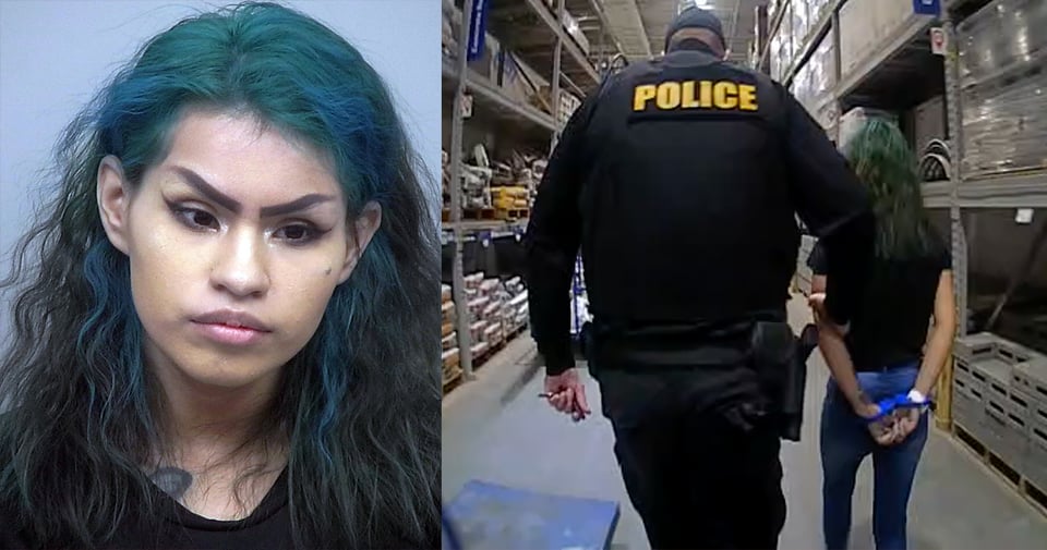Crónica: Joven latina y su novio trataron de robar en Lowes