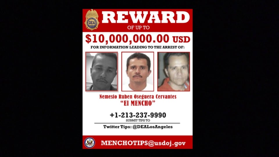 recompensa, Nemesio Rubén Oseguera Cervantes, El Mencho, Narco, MundoNOW