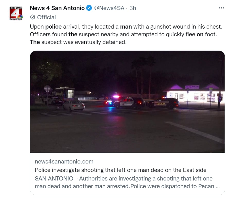 Tiroteo San Antonio Texas