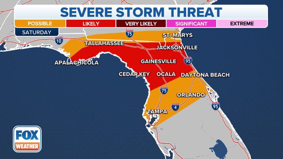 Advierten tormenta lluvia nieve: Florida el estado más afectado