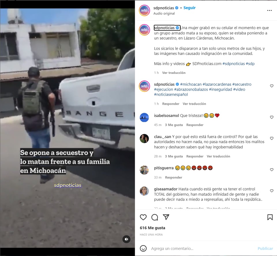 Resiste secuestro matan esposo