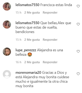 Others claimed that they looked very beautiful; Alejandra Espinoza appears with Francisca hosting the program "Our Latin Beauty"