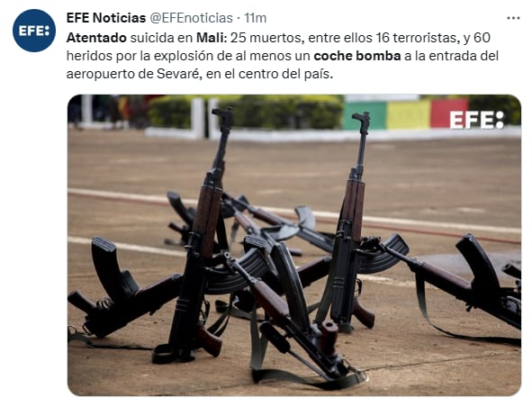 Atentado coche bomba Mali