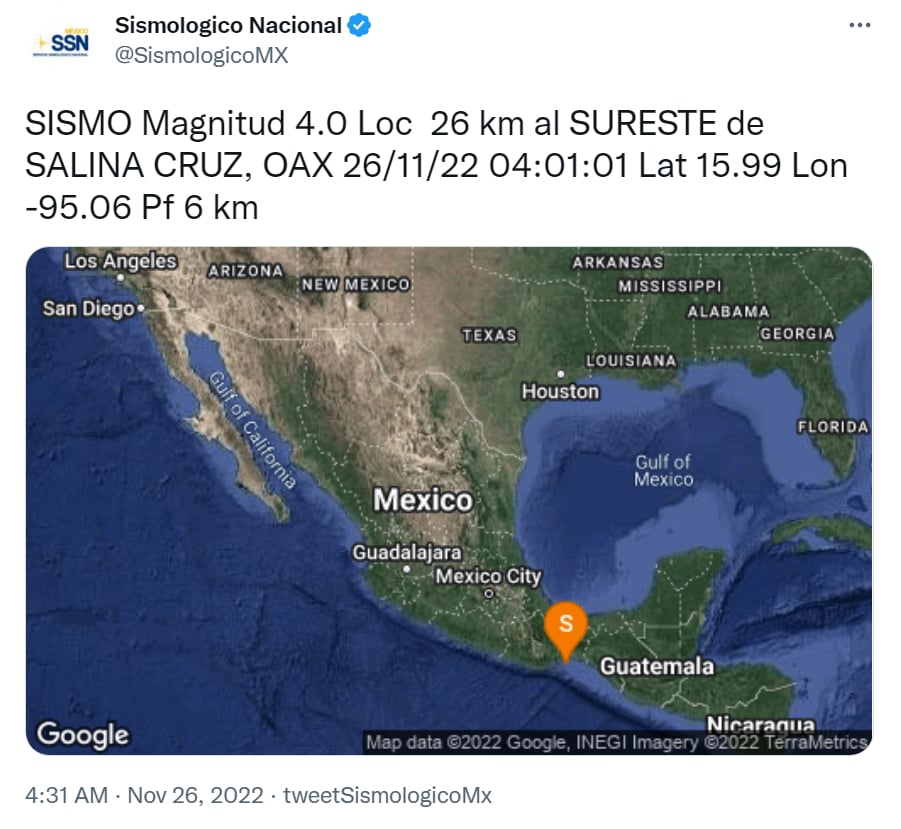 Sismo Oaxaca