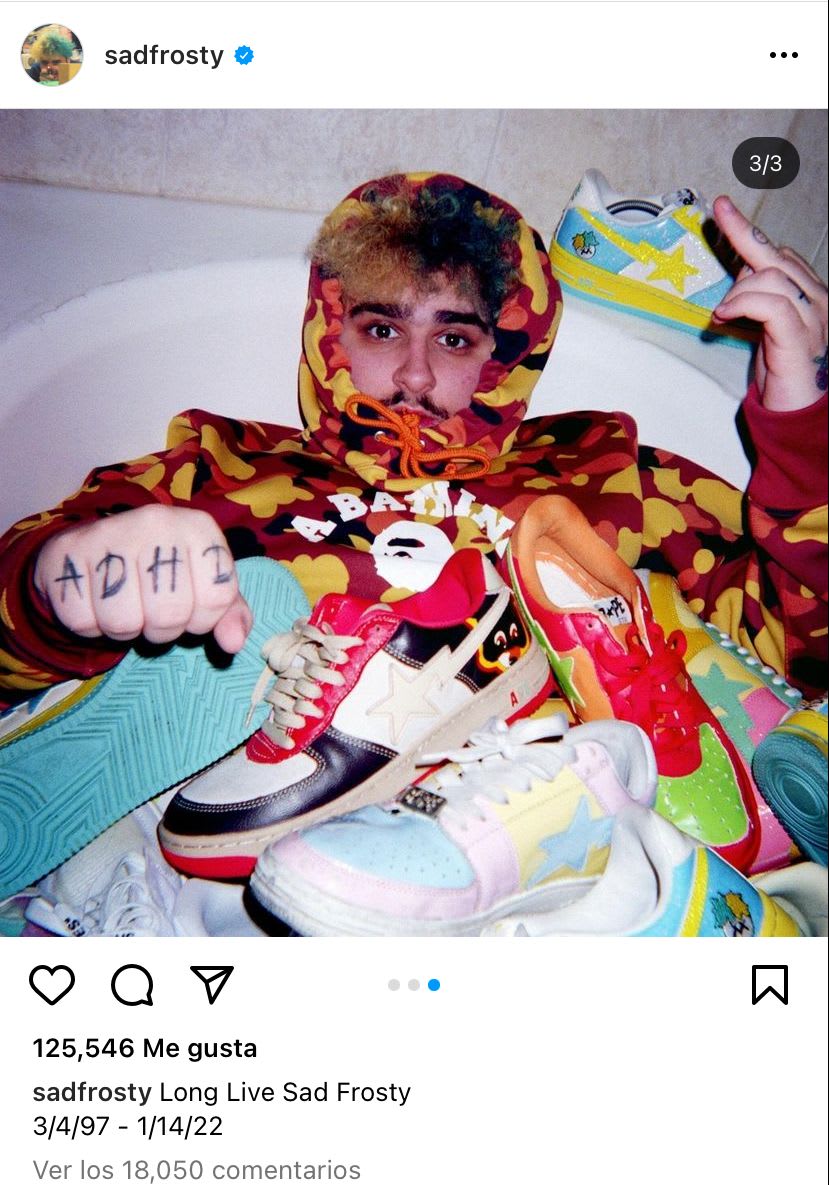 This was the last publication on the young singer's Instagram
