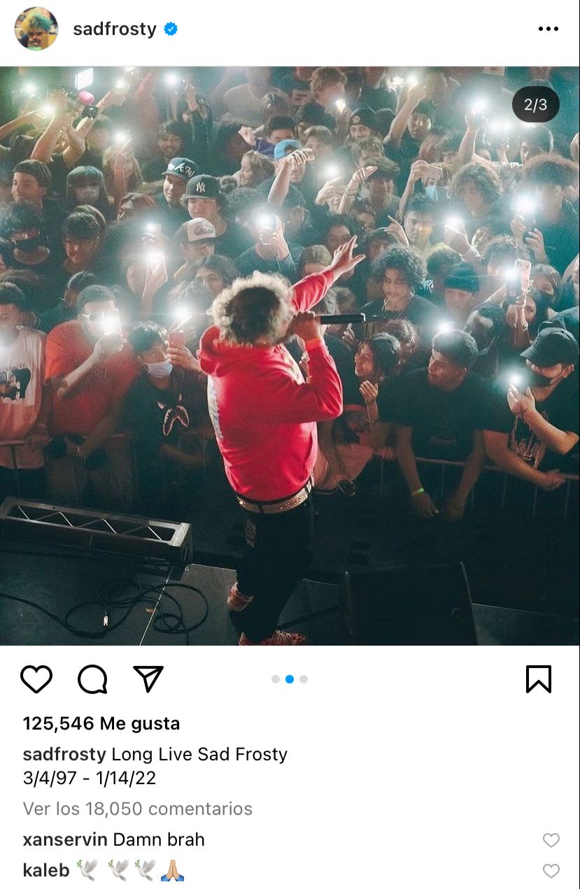 They confirm the death of the young singer
