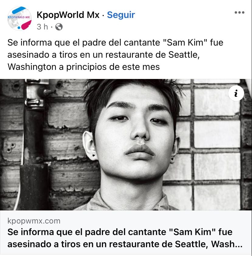 Le dispararon en el pecho