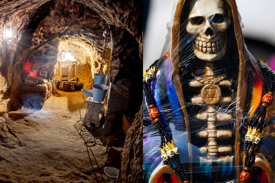 Encuentran túneles ilegales con altares a la Santa Muerte donde robaban hidrocarburos