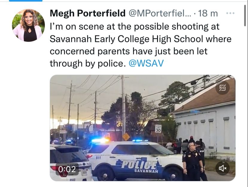 Reportes de disparos en Savannah High School