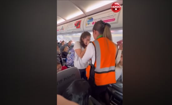 azafatas, pasajeros, reclamo, canino, soporte