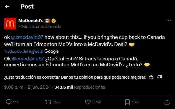 McDonald's,cambio,nombre,NHL,MundoNow