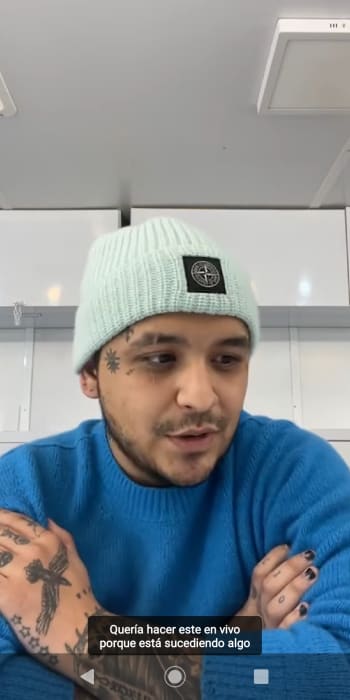 The Mexican regional singer through video expresses his feelings towards the possibility of being banned
