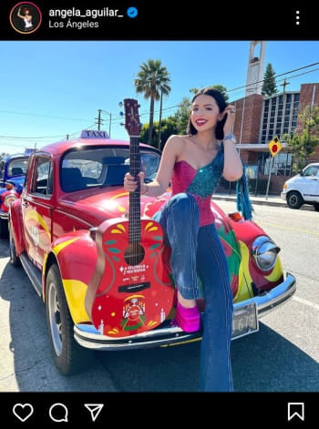 Ángela Aguilar is a source of inspiration for many Mexican girls due to her incredible outfits