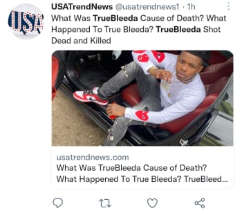 Rapper TrueBleeda murdered in shooting