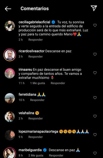 Celebrities commented on the ANDI post