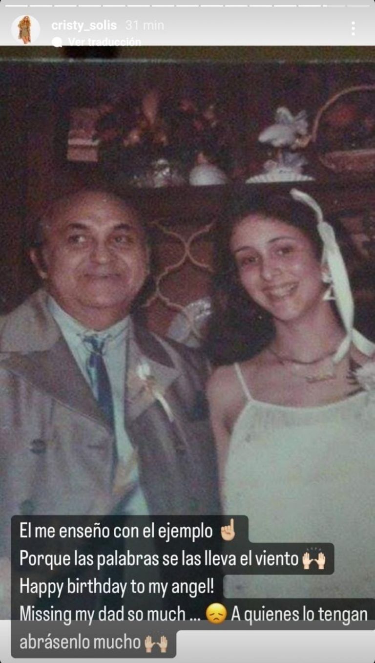 Father of Cristy Solis