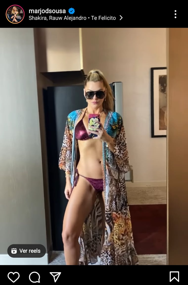 Marjorie de Sousa impacta