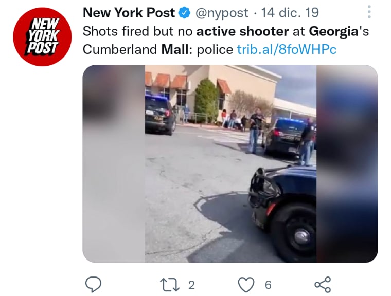 Evacuan mall en Georgia