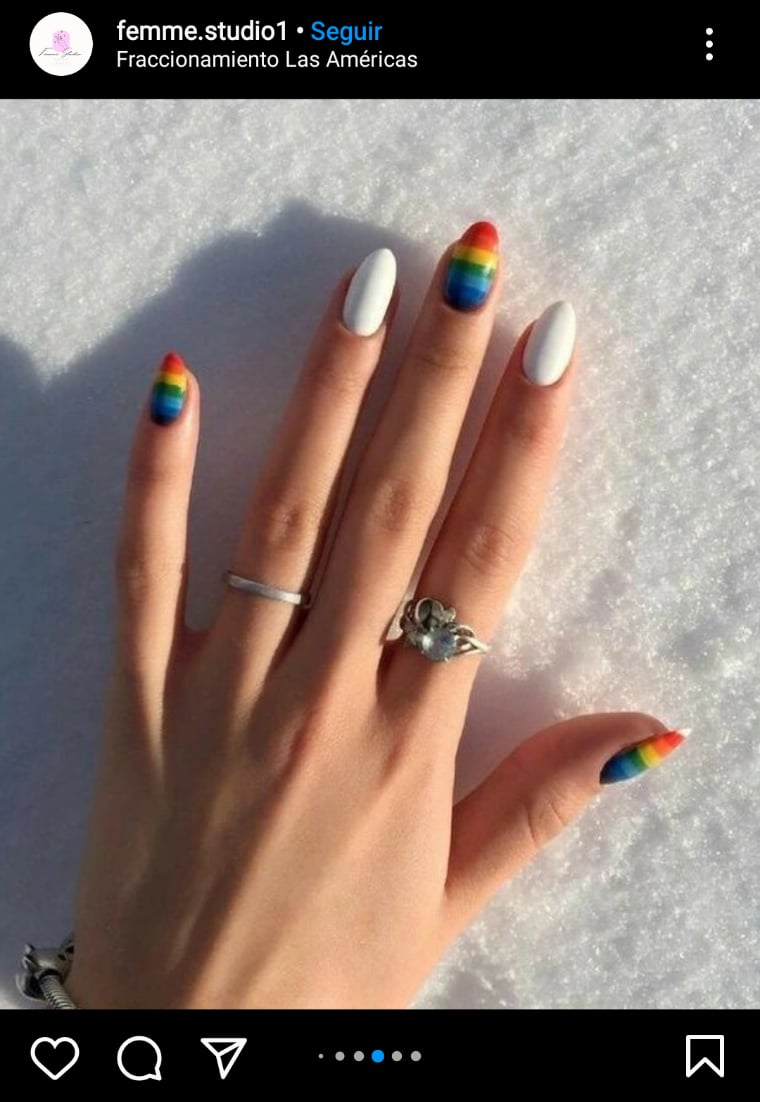 Diseños de uñas LGBT
