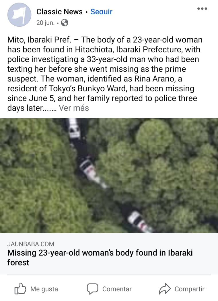 Rina Arano suffered severe fractures in different parts of her body