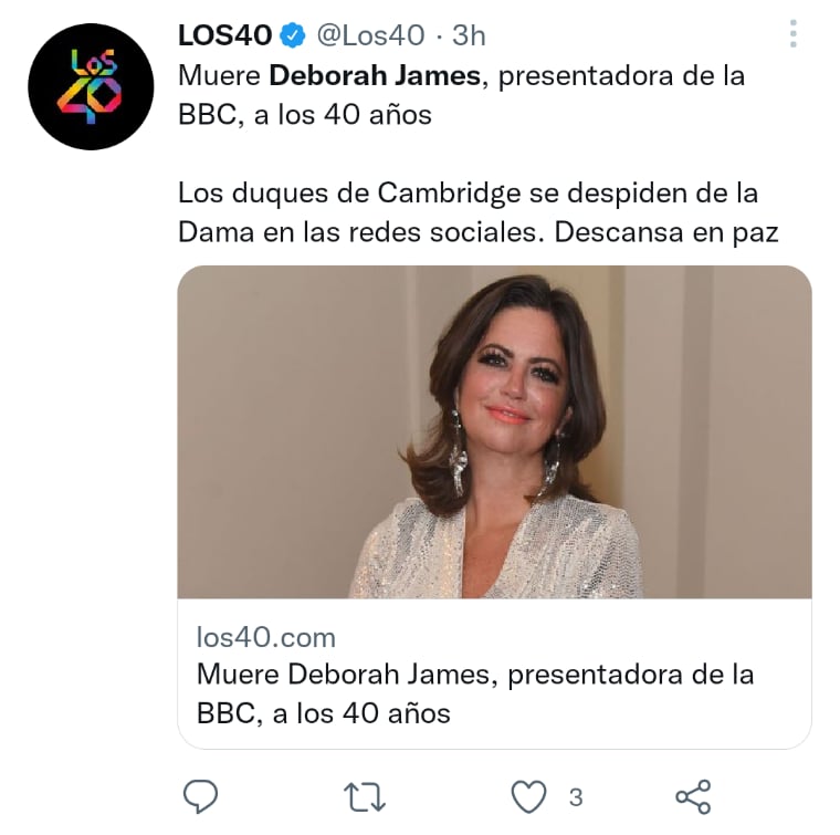 La pareja real rindió homenaje a la locutora fallecida