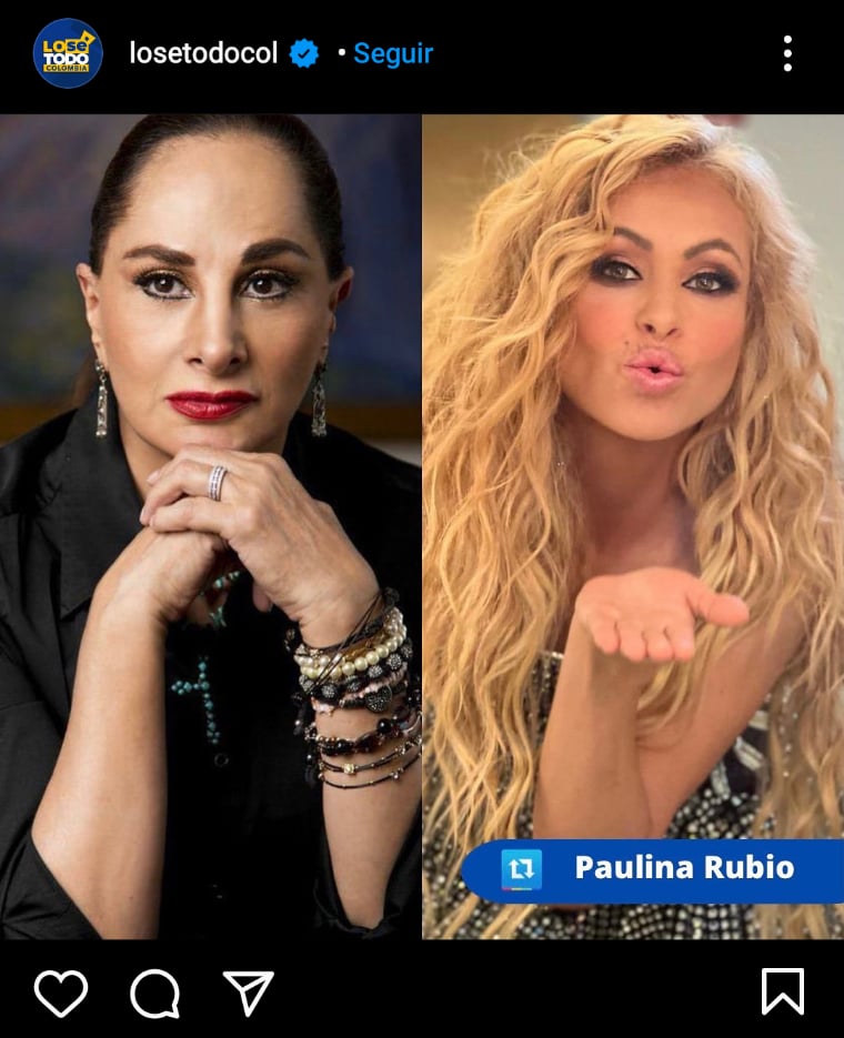 Paulina Rubio's mother was a victim of pancreatic cancer