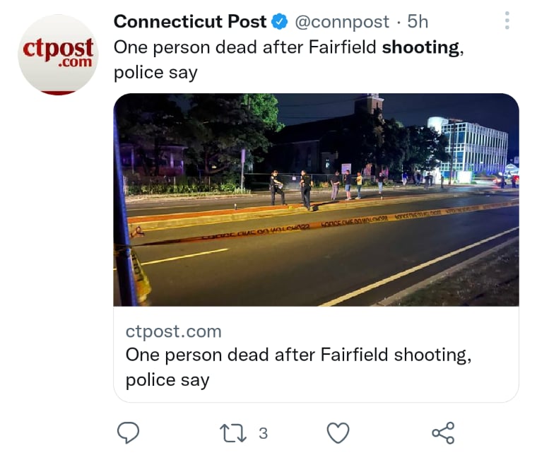 Tiroteo Fairfield Connecticut EEUU