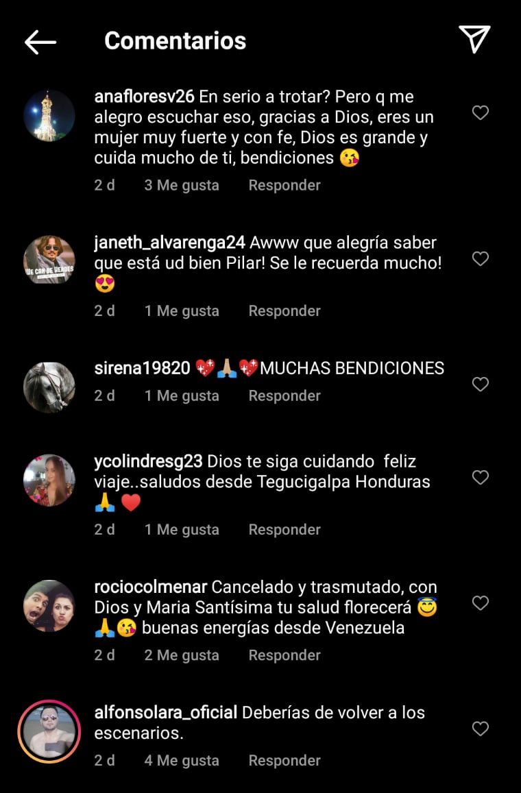 Las muestras de cariño por parte de sus seguidores no tardaron en hacer presencia