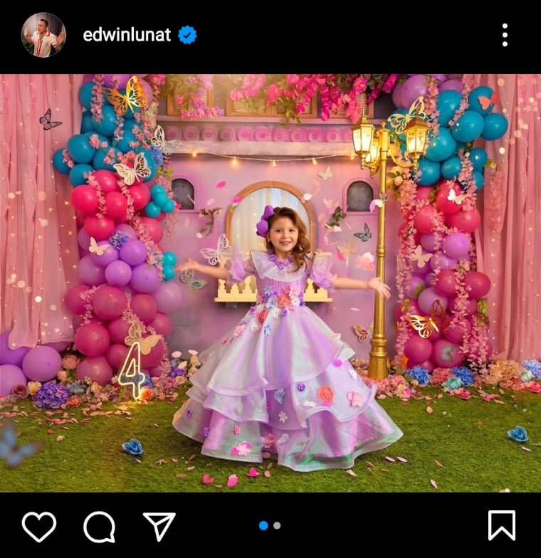 Edwin Luna regalo hija