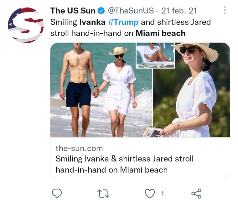Ivanka Trump trajes baño
