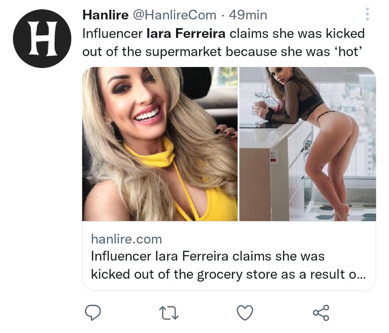 Sacan influencer de supermercado